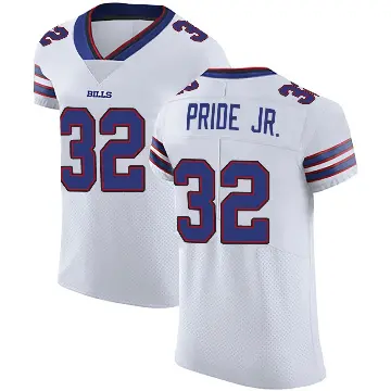 ＃32 Men's Toriano Pride Jr. White Elite Buffalo Bills Vapor Untouchable Jersey