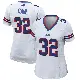 ＃32 Women's Deon Cain White Game Buffalo Bills Jersey