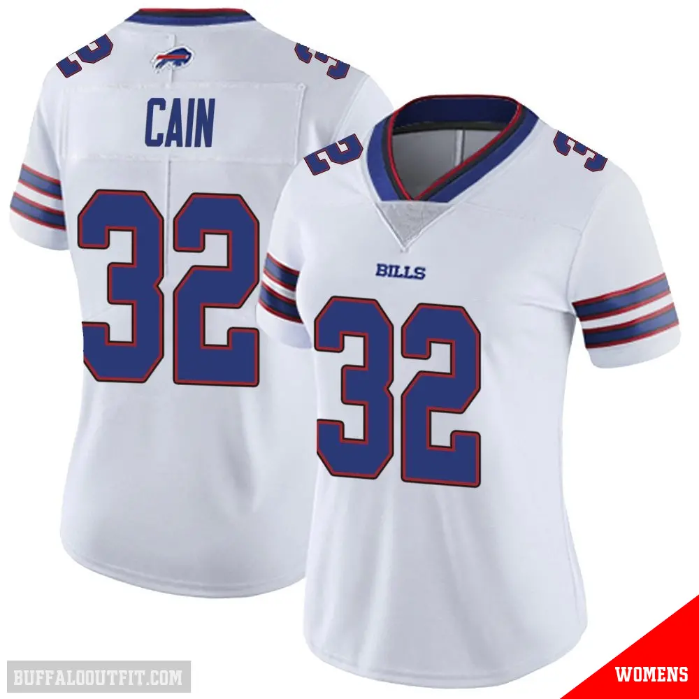＃32 Women's Deon Cain White Limited Buffalo Bills Color Rush Vapor Untouchable Jersey