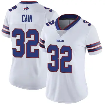 ＃32 Women's Deon Cain White Limited Buffalo Bills Color Rush Vapor Untouchable Jersey