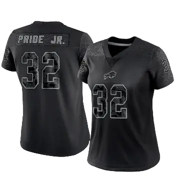 ＃32 Women's Toriano Pride Jr. Black Limited Buffalo Bills Reflective Jersey