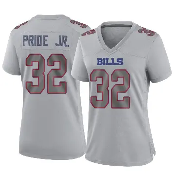 ＃32 Women's Toriano Pride Jr. Gray Game Buffalo Bills Atmosphere Fashion Jersey