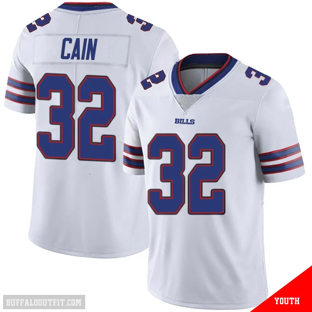 ＃32 Youth Deon Cain White Limited Buffalo Bills Color Rush Vapor Untouchable Jersey