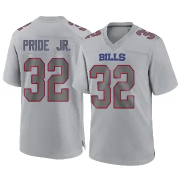 ＃32 Youth Toriano Pride Jr. Gray Game Buffalo Bills Atmosphere Fashion Jersey