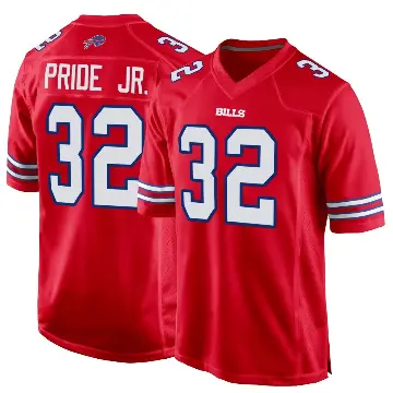 ＃32 Youth Toriano Pride Jr. Red Game Buffalo Bills Alternate Jersey