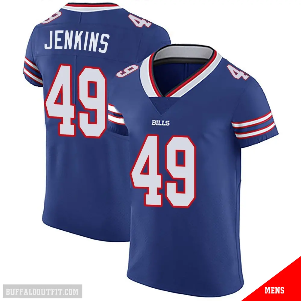 ＃49 Men's Keonta Jenkins Royal Blue Elite Buffalo Bills Team Color Vapor Untouchable Jersey