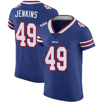 ＃49 Men's Keonta Jenkins Royal Blue Elite Buffalo Bills Team Color Vapor Untouchable Jersey