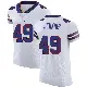 ＃49 Men's Keonta Jenkins White Elite Buffalo Bills Vapor Untouchable Jersey