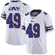 ＃49 Men's Keonta Jenkins White Limited Buffalo Bills Color Rush Vapor Untouchable Jersey