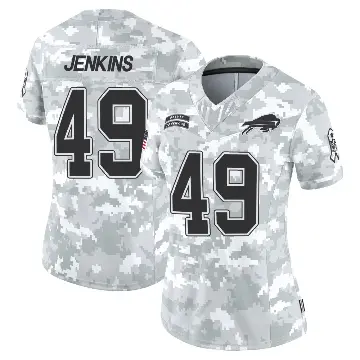 ＃49 Women's Keonta Jenkins Arctic Camo Limited Buffalo Bills 2024 Salute to Service Jersey