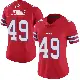 ＃49 Women's Keonta Jenkins Red Limited Buffalo Bills Color Rush Vapor Untouchable Jersey