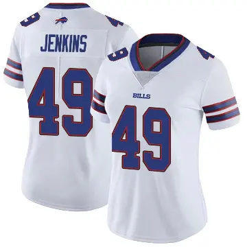 ＃49 Women's Keonta Jenkins White Limited Buffalo Bills Color Rush Vapor Untouchable Jersey