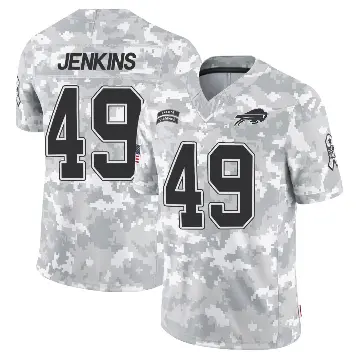 ＃49 Youth Keonta Jenkins Arctic Camo Limited Buffalo Bills 2024 Salute to Service Jersey