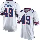 ＃49 Youth Keonta Jenkins White Game Buffalo Bills Jersey