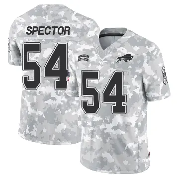 ＃54 Men's Baylon Spector Arctic Camo Limited Buffalo Bills 2024 Salute to Service Jersey
