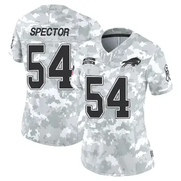 ＃54 Women's Baylon Spector Arctic Camo Limited Buffalo Bills 2024 Salute to Service Jersey