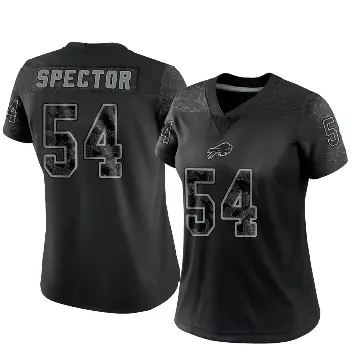 ＃54 Women's Baylon Spector Black Limited Buffalo Bills Reflective Jersey