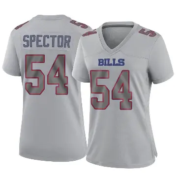 ＃54 Women's Baylon Spector Gray Game Buffalo Bills Atmosphere Fashion Jersey