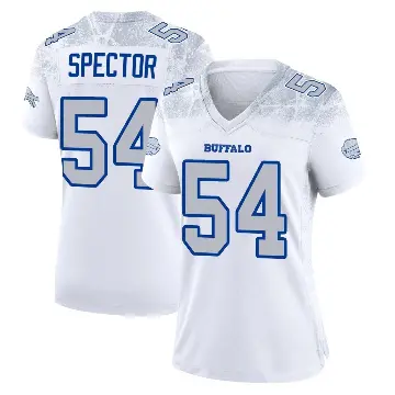 ＃54 Women's Baylon Spector White Game Buffalo Bills 2025 Rivalries Collection Jersey