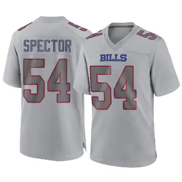 ＃54 Youth Baylon Spector Gray Game Buffalo Bills Atmosphere Fashion Jersey