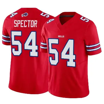 ＃54 Youth Baylon Spector Red Limited Buffalo Bills Vapor F.U.S.E. Jersey