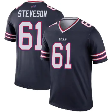 ＃61 Men's Gable Steveson Navy Legend Buffalo Bills Inverted Jersey