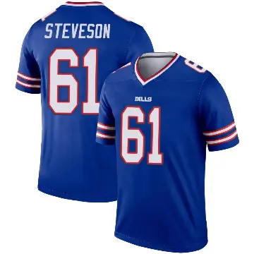 ＃61 Youth Gable Steveson Royal Legend Buffalo Bills Jersey