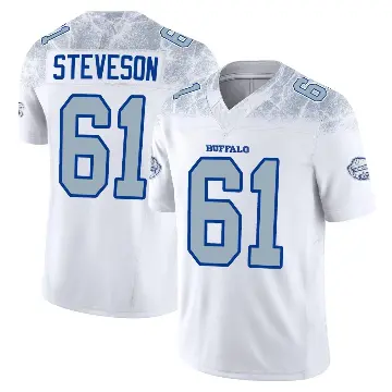 ＃61 Youth Gable Steveson White Limited Buffalo Bills 2025 Rivalries Collection Jersey