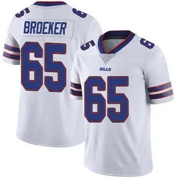 ＃65 Youth Nick Broeker White Limited Buffalo Bills Color Rush Vapor Untouchable Jersey