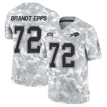 ＃72 Men's Devin Brandt-Epps Arctic Camo Limited Buffalo Bills 2024 Salute to Service Jersey