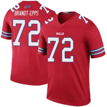 ＃72 Men's Devin Brandt-Epps Red Legend Buffalo Bills Color Rush Jersey