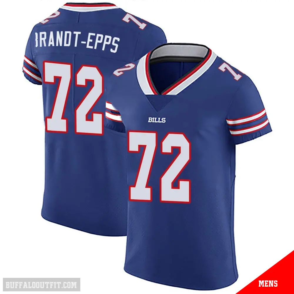 ＃72 Men's Devin Brandt-Epps Royal Blue Elite Buffalo Bills Team Color Vapor Untouchable Jersey