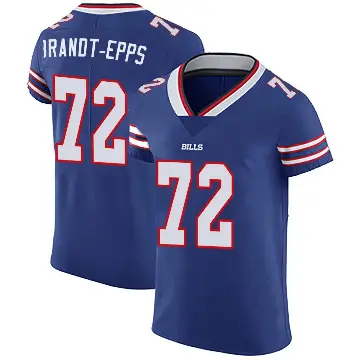 ＃72 Men's Devin Brandt-Epps Royal Blue Elite Buffalo Bills Team Color Vapor Untouchable Jersey