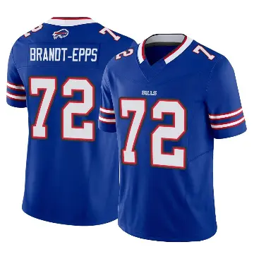 ＃72 Men's Devin Brandt-Epps Royal Limited Buffalo Bills Vapor F.U.S.E. Jersey