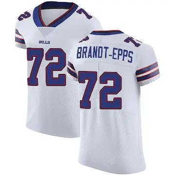＃72 Men's Devin Brandt-Epps White Elite Buffalo Bills Vapor Untouchable Jersey