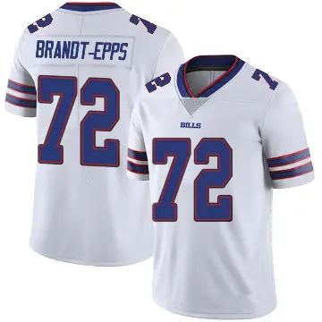 ＃72 Men's Devin Brandt-Epps White Limited Buffalo Bills Color Rush Vapor Untouchable Jersey