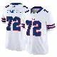 ＃72 Men's Devin Brandt-Epps White Limited Buffalo Bills Vapor F.U.S.E. Jersey