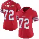 ＃72 Women's Devin Brandt-Epps Red Limited Buffalo Bills Color Rush Vapor Untouchable Jersey