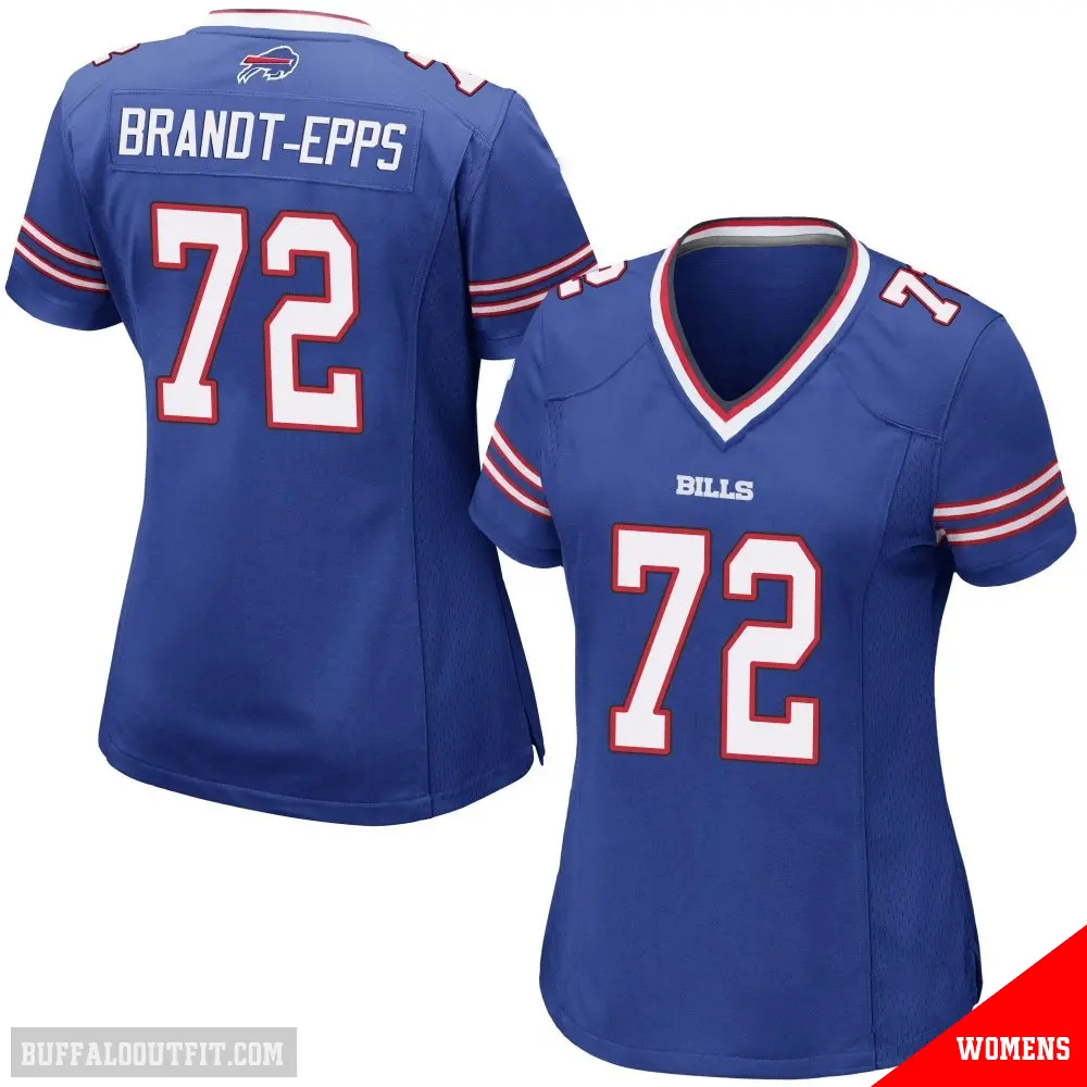 ＃72 Women's Devin Brandt-Epps Royal Blue Game Buffalo Bills Team Color Jersey