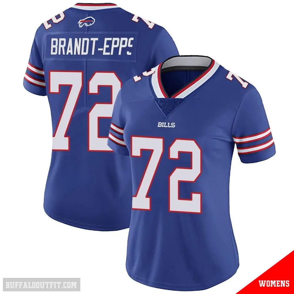 ＃72 Women's Devin Brandt-Epps Royal Limited Buffalo Bills Team Color Vapor Untouchable Jersey