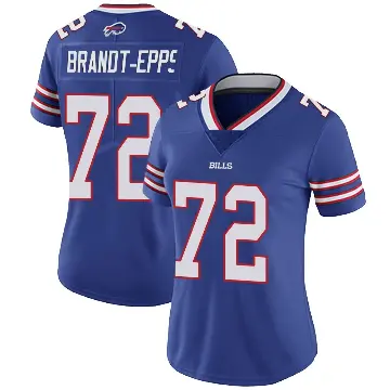 ＃72 Women's Devin Brandt-Epps Royal Limited Buffalo Bills Team Color Vapor Untouchable Jersey