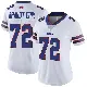 ＃72 Women's Devin Brandt-Epps White Limited Buffalo Bills Color Rush Vapor Untouchable Jersey