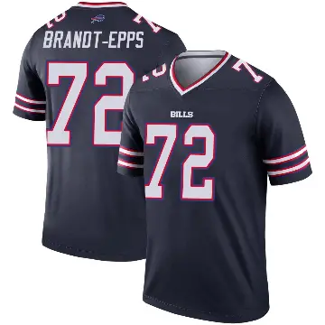＃72 Youth Devin Brandt-Epps Navy Legend Buffalo Bills Inverted Jersey