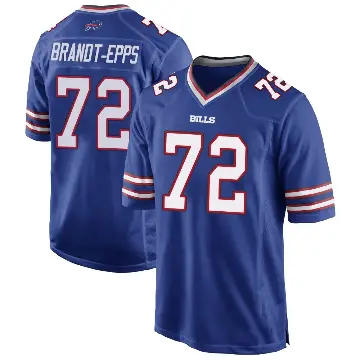 ＃72 Youth Devin Brandt-Epps Royal Blue Game Buffalo Bills Team Color Jersey