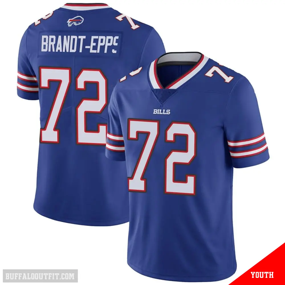 ＃72 Youth Devin Brandt-Epps Royal Limited Buffalo Bills Team Color Vapor Untouchable Jersey