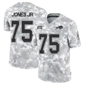 ＃75 Men's Andre Jones Jr. Arctic Camo Limited Buffalo Bills 2024 Salute to Service Jersey
