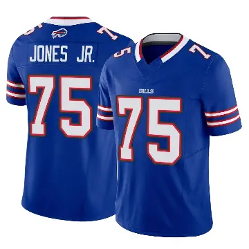 ＃75 Men's Andre Jones Jr. Royal Limited Buffalo Bills Vapor F.U.S.E. Jersey