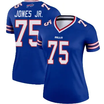 ＃75 Women's Andre Jones Jr. Royal Legend Buffalo Bills Jersey
