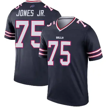 ＃75 Youth Andre Jones Jr. Navy Legend Buffalo Bills Inverted Jersey