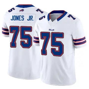 ＃75 Youth Andre Jones Jr. White Limited Buffalo Bills Vapor F.U.S.E. Jersey